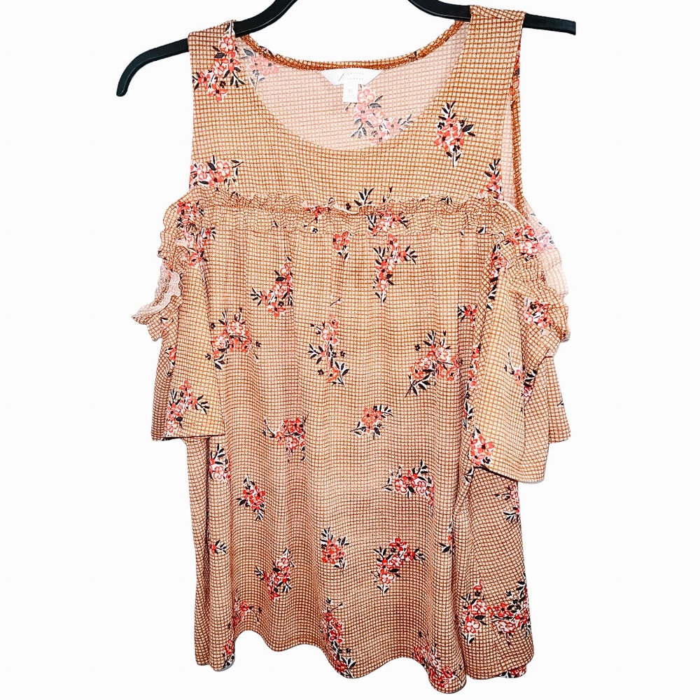 LC Lauren Conrad Short Sleeve Off Shoulder Top Size XL